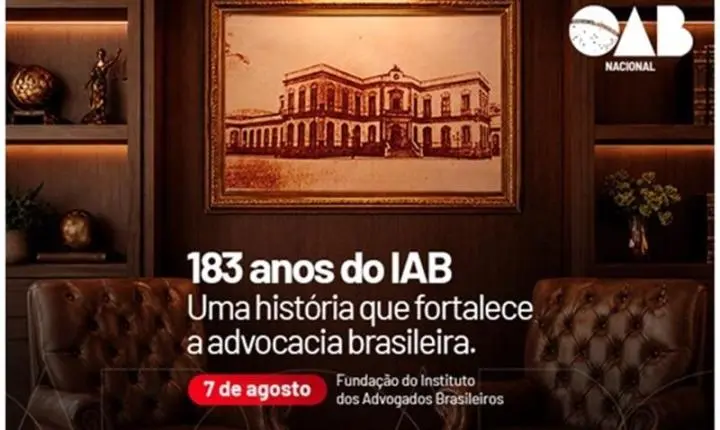 IAB completa 183 anos como referência histórica da advocacia brasileira