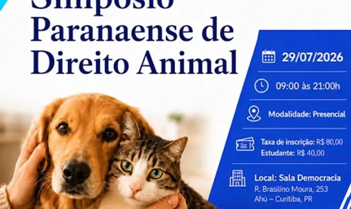 Julho Dourado: OAB-PR sedia Congresso Paranaense de Direito Animal no dia 29