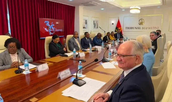 Presidente do STF fala sobre desafios da Justiça brasileira durante visita ao Tribunal Supremo de Angola