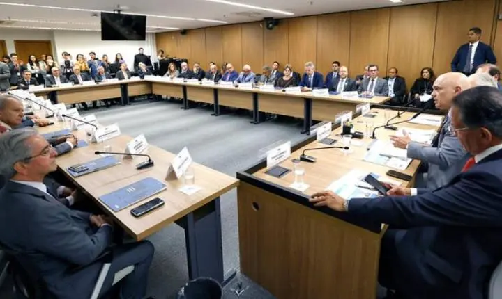 Presidentes de tribunais participam de reunião no STF sobre atuação do Judiciário contra crime organizado